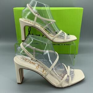 NEW Sam Edelman Women’s Emmie Strappy Dress Sandals Ivory Size 8.5M